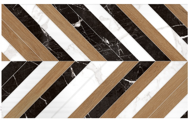 Плитка декор Allore Group Statuario White W\DEC M NR Satin 30,8x60,8 см